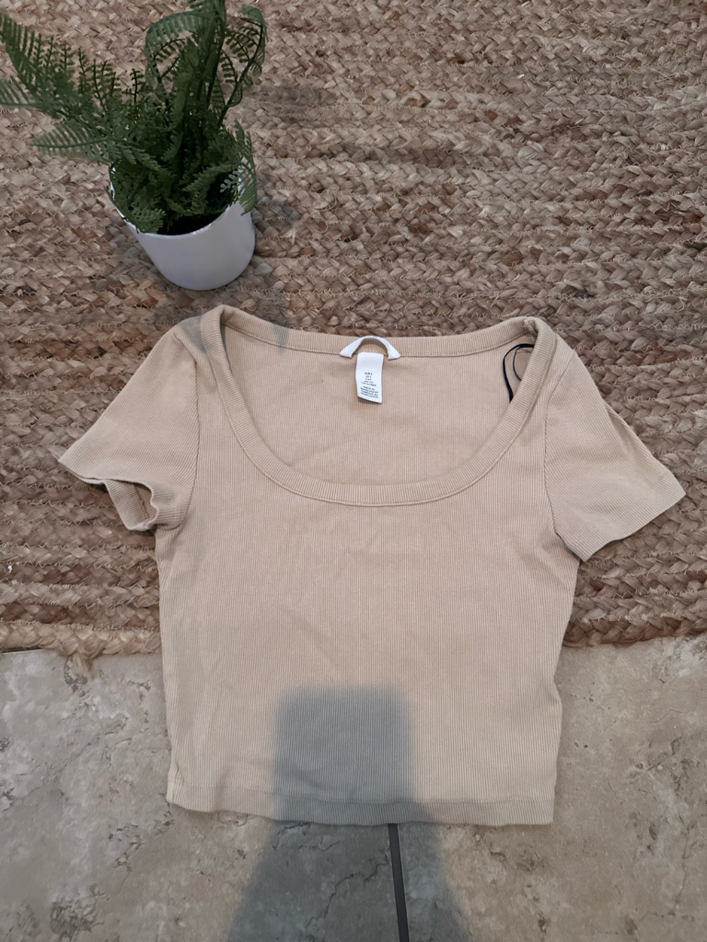 BEIGE CROP TOP